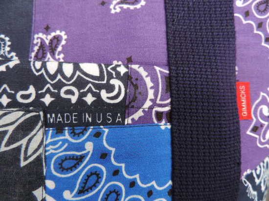 tokyo gimmicks -BLUE LABEL- ONE AND ONLY SERIES BANDANA TOTE BAG  RAH exclusive 1.JPG